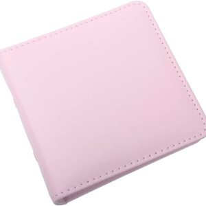 Mini álbum de fotos, soporte para tarjetas fotográficas rosas, tarjetas fotográficas Kpop de piel sintética de 3 anillos, álbum de películas de Mini álbum de fotos, soporte para tarjetas fotográficas rosas, tarjetas fotográficas Kpop de piel sintética de 3 anillos, álbum de películas de