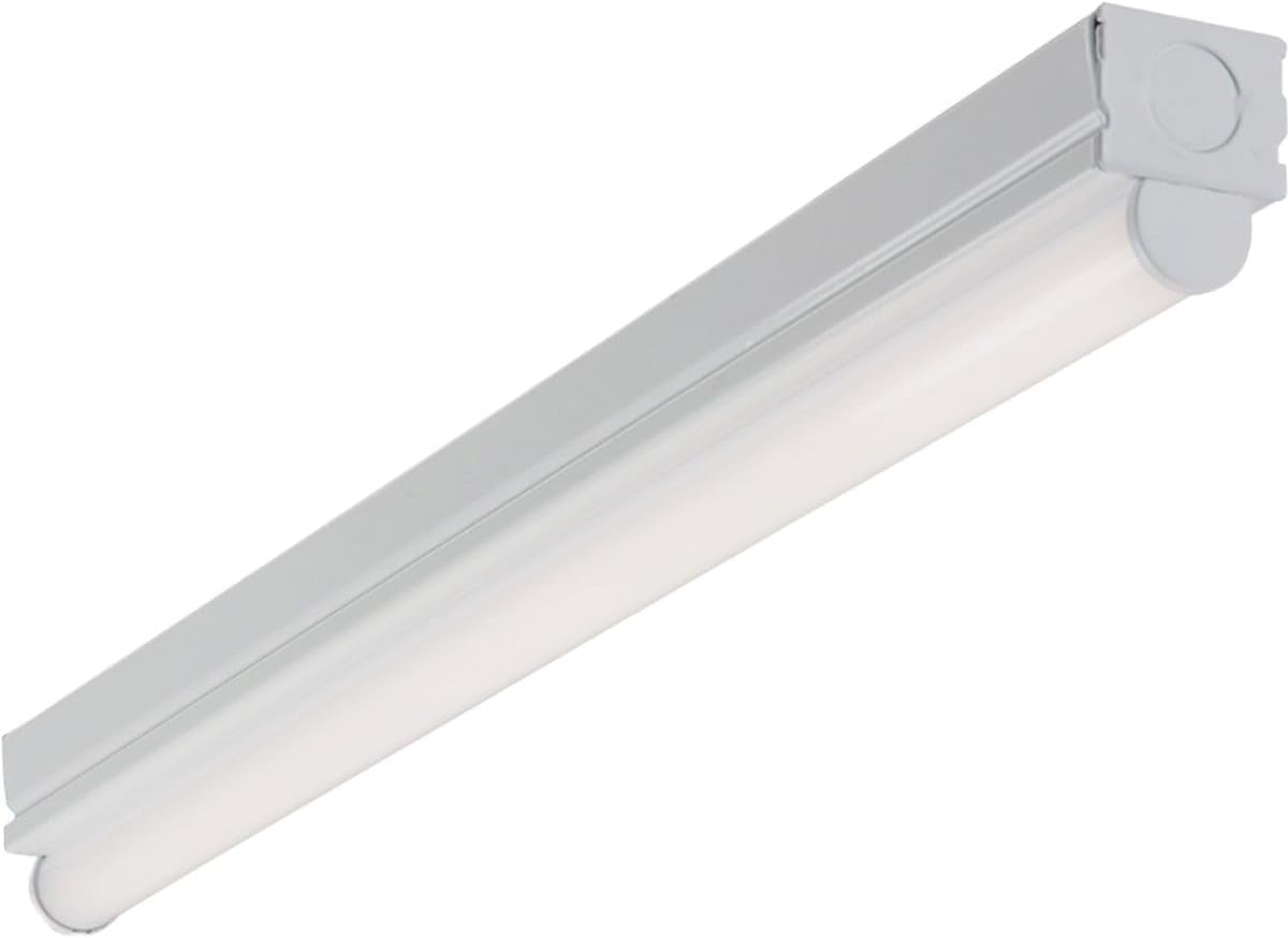 Metalux Cooper Lighting Lighting 2ST1L1040R 2′ 1 Lamp LED Strip Light with Circular Lens White