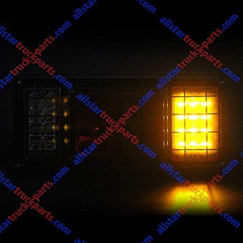 Juego de 2 luces LED para remolque de camión, 40 LED, impermeable, luz de freno de señal de giro trasera, luz de marcha atrás con protección de red
