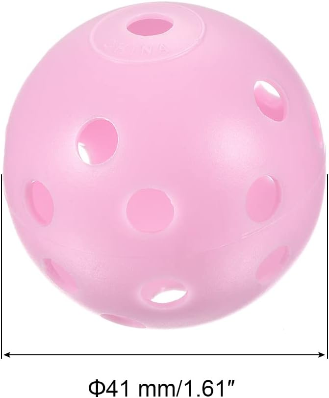 PATIKIL Pelotas de práctica de golf, entrenamiento hueco de flujo de aire de plástico con agujeros para práctica de swing en interiores