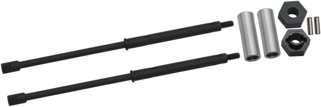 Hot Racing SXTF39WD Ruedas Dually Drive Acero Ejes Traseros Ax 24 SCX24