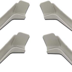 G-PLUS Caño de canalón de lluvia RV versión larga izquierda y derecha canalón gris 3 12 pulgadas de largo 4 piezas G-PLUS Caño de canalón de lluvia RV versión larga izquierda y derecha canalón gris 3 12 pulgadas de largo 4 piezas
