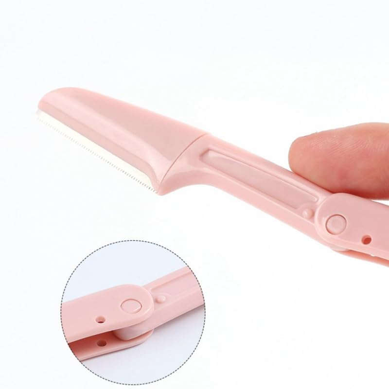 Maquinilla de afeitar plegable (3 x 1 unidad), maquinilla de afeitar exfoliante multifuncional, rasuradora para la cara de las mujeres, maquinilla