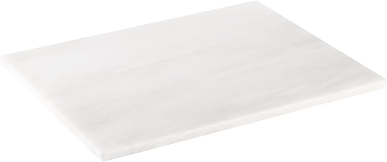 Tabla de cortar de mármol natural africano para cocina, 16 x 20 pulgadas, losa de mármol extra grande hecha a mano para queso, embutidos, tabla de
