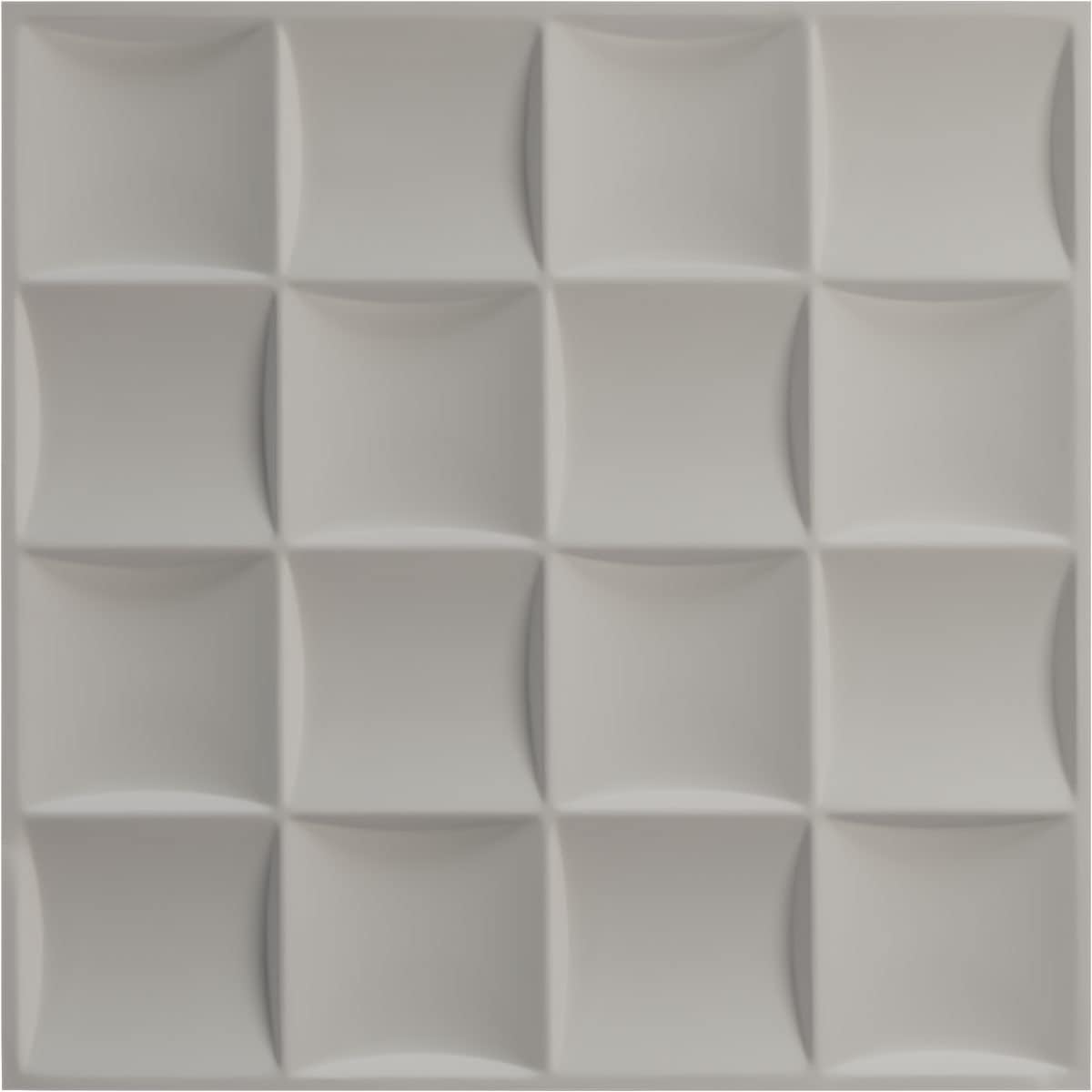 Ekena Millwork 19 58 pulgadas de ancho x 19 58 pulgadas de alto Baile EnduraWall Panel decorativo de pared 3D, dorado (cubre 2.67 pies cuadrados).