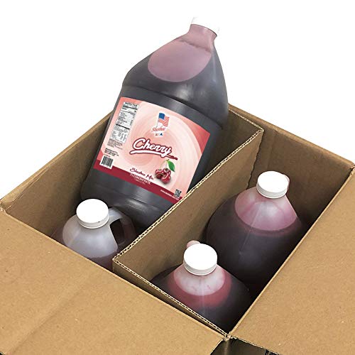 Cherry Slushee Mix – 1 galón – 128 oz (rinde aproximadamente 96-12 oz porciones) Relación de mezcla 7 (agua) a 1 (mezcla de productos)