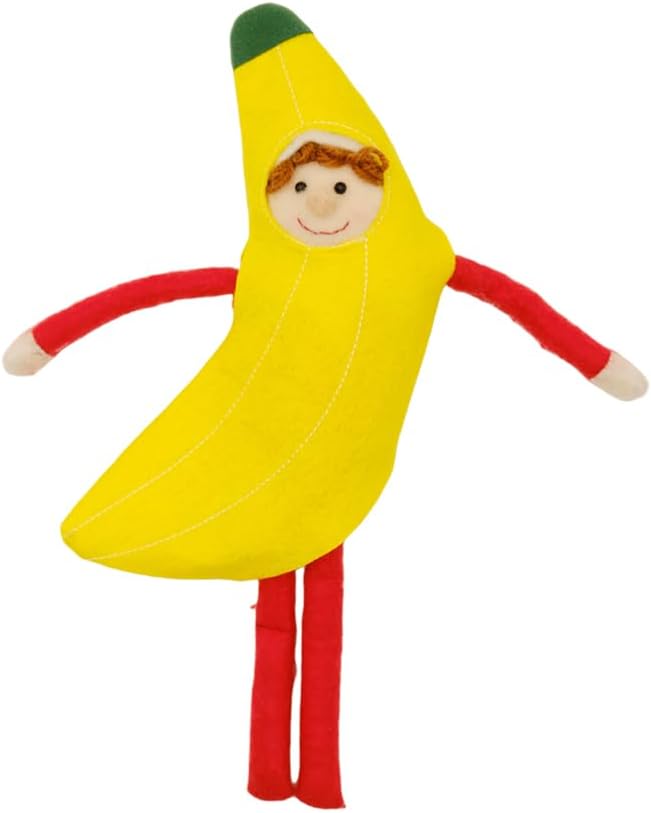 LovelfStory Accesorios de muñeca de elfo de Navidad, trajes de aguacate y plátano para vacaciones para niño o niña, muñeca no incluida (plátano)