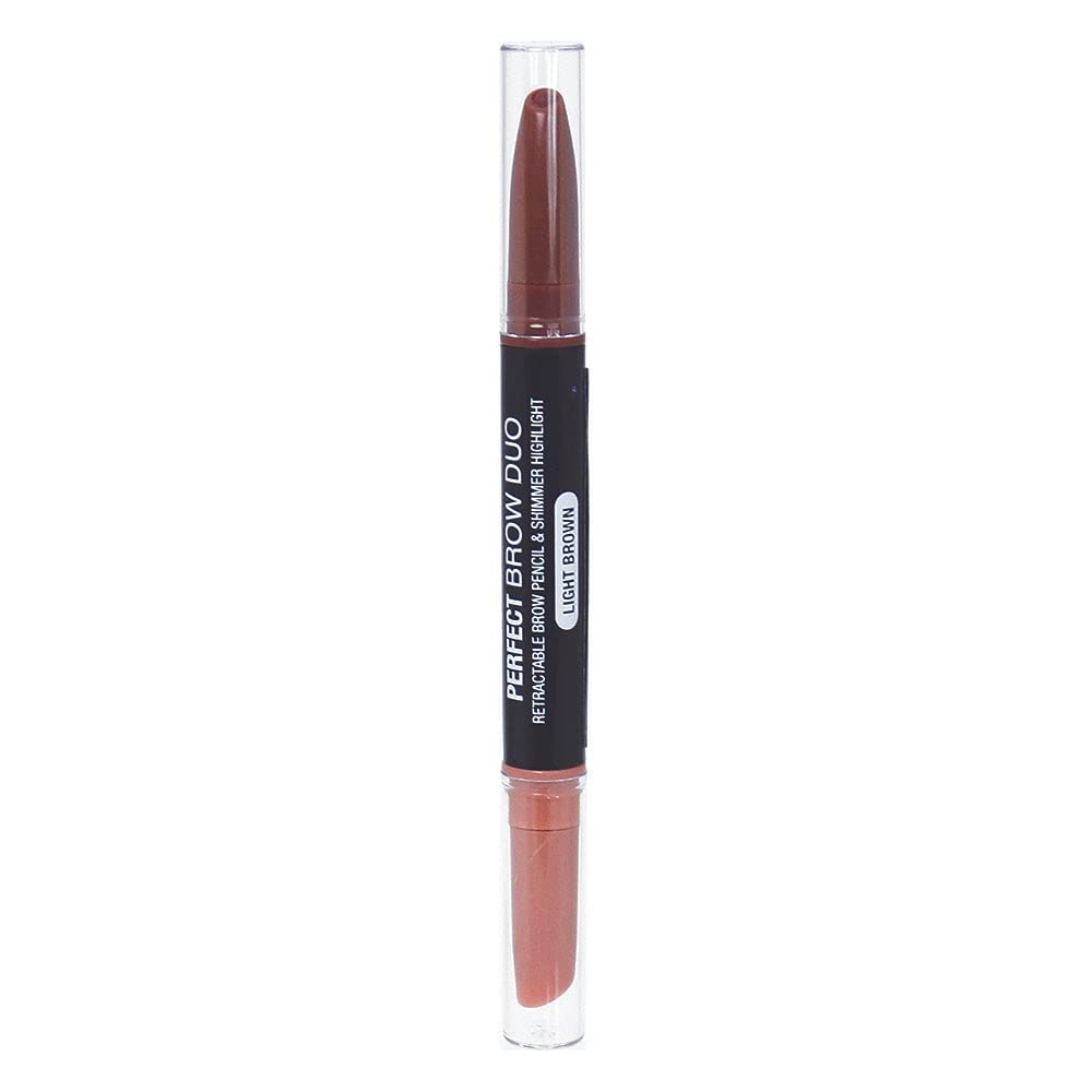 City Color Cosmetics DUO BROW PARTY (lápiz+resaltado) (Marrón claro)