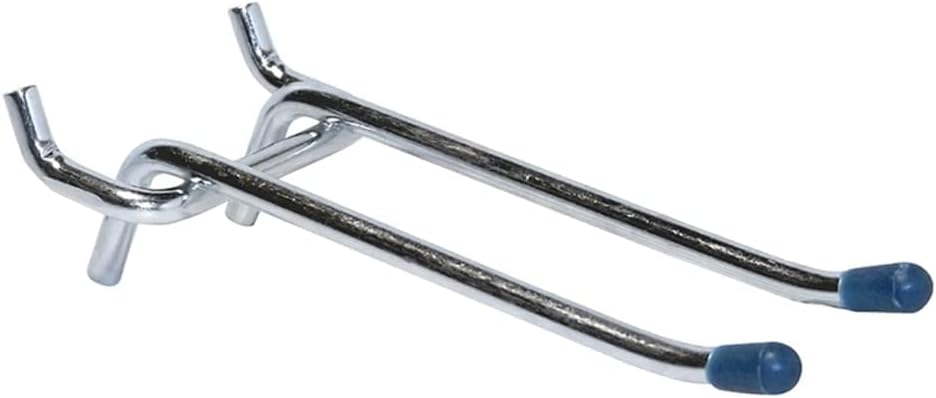 CRAWFORD PROD DIV OF JARDEN SAFETY 14444 Gancho de clavija de doble brazo, 4 pulgadas, paquete de 2