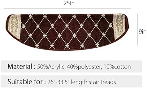 TINTON LIFE Juego de 13 alfombras antideslizantes y lavables con parte trasera de goma antideslizante para interiores, protectores de escalera