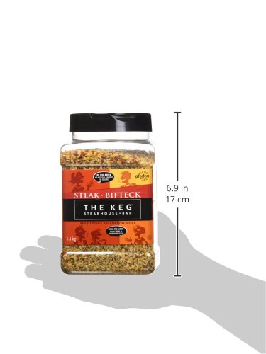 The Keg Steakhouse – Condimento para carne sin gluten, sin MSG añadido, 2.4 lbs  38.8 oz Importado de Canadá