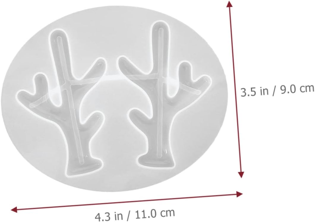 9 Pcs Antler Mold Elk Antler Tuile Molds Silicone De para Gelatinas Silicone Molds Jeweled Hair Clips Molde De para Resina White Jewelry Antlers
