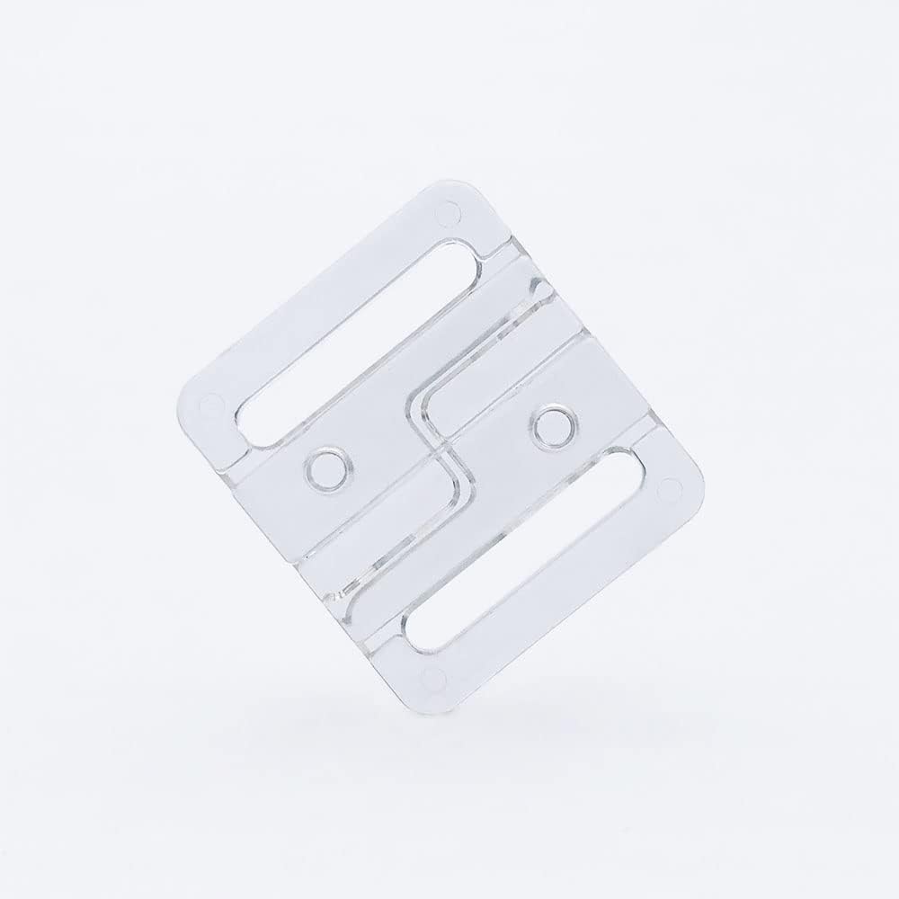 VEVESI Hebillas transparentes de plástico Gancho de cierre frontal, sujetadores de cierre de bikini, sujetador de traje de baño, suministros de