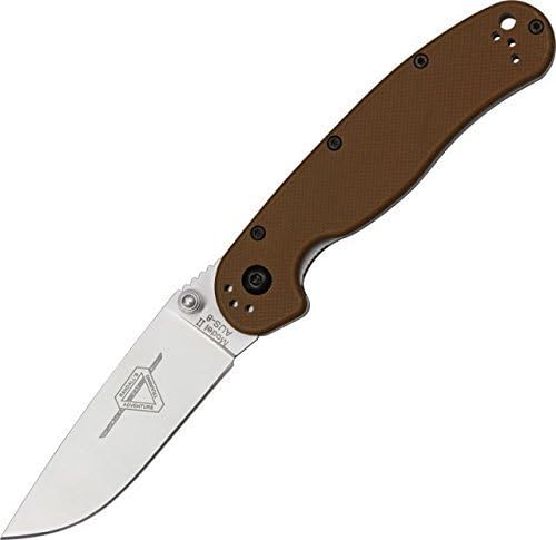 Ontario Knife Company – Cuchillo plegable Rat II Coyote Brown