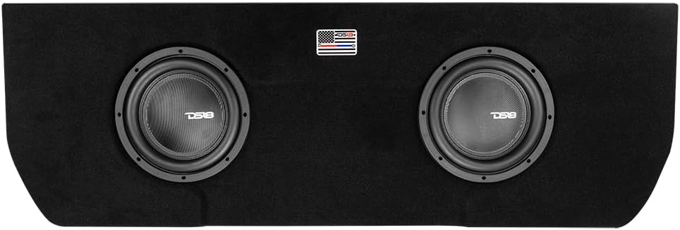 DS18 ENS-TUNDRA210LDA Carcasa Toyota Tundra con 2 subwoofers de 10 pulgadas, 1200 W, RMS 2400 W Max y 1 amplificador monobloque, caja sellada