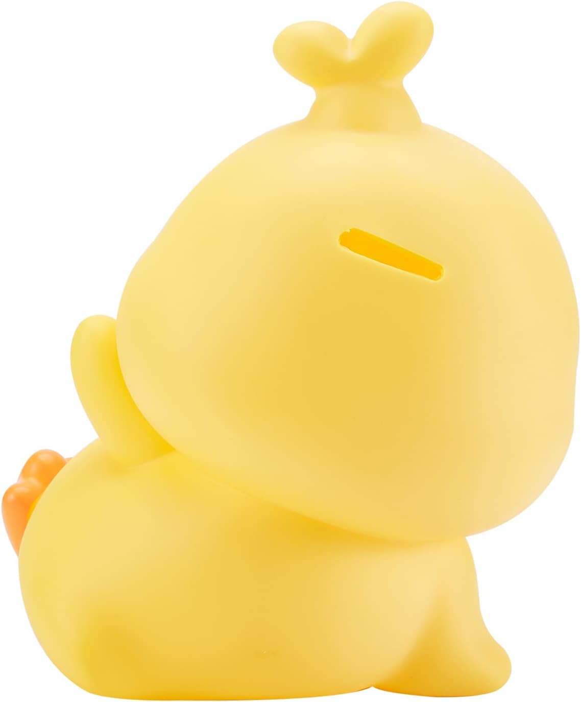 Banco de dinero de pato amarillo, diseño de pato inastillable, gran capacidad para niños, regalos de cumpleaños (amarillo, 8.7 x 6.7 in)