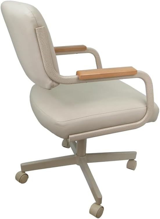 Silla giratoria giratoria con ruedas M-114 – Ocean Beige – Beige Natural