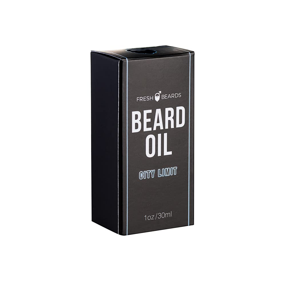City Limit – Aceite para barba – Fragancia de madera de teca y lavanda – Aceite perfumado para barba y bigote para hombre – Hidratante calmante y