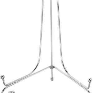 HOMSFOU Soporte de placa de hierro, soporte de exhibición de caballete plateado, soporte para marco de fotos, estante de exhibición de fotos para HOMSFOU Soporte de placa de hierro, soporte de exhibición de caballete plateado, soporte para marco de fotos, estante de exhibición de fotos para