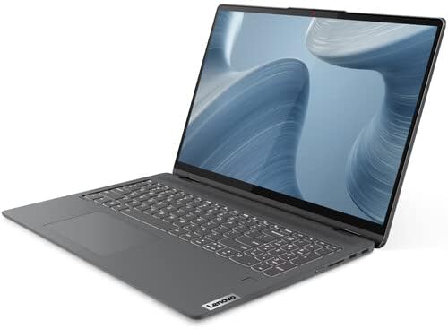 Lenovo Laptop Flex 5 2 en 1 2022  Pantalla táctil WUXGA de 16 pulgadas  12 Intel Core i7-1255U de 10 núcleos  Gráficos Iris Xe de 16 GB RAM 2TB SSD