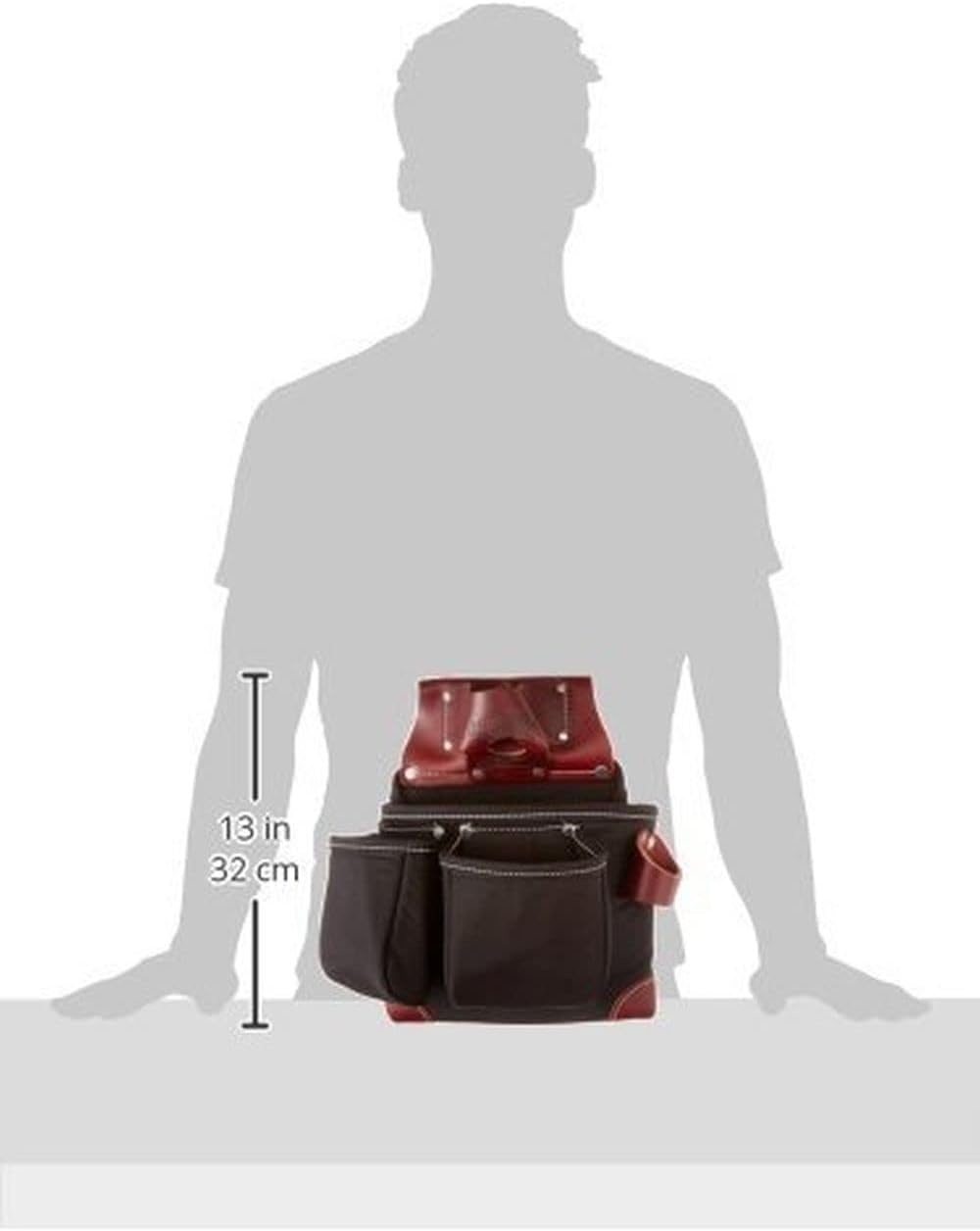 Occidental Leather B8018DB OxyLights 3 Bolsa de herramientas Bolsa – Negro