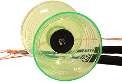Zeekio Crystal Series Master Spin Diabolo – Eje fijo, copas transparentes duraderas, viene con varillas, cuerda e instrucciones (idioma español no