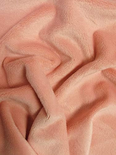 Tela Minky suave y sólida Hug-Z by The Yard DIY Baby Blankets Decoración Ropa Snuggle (Coral)