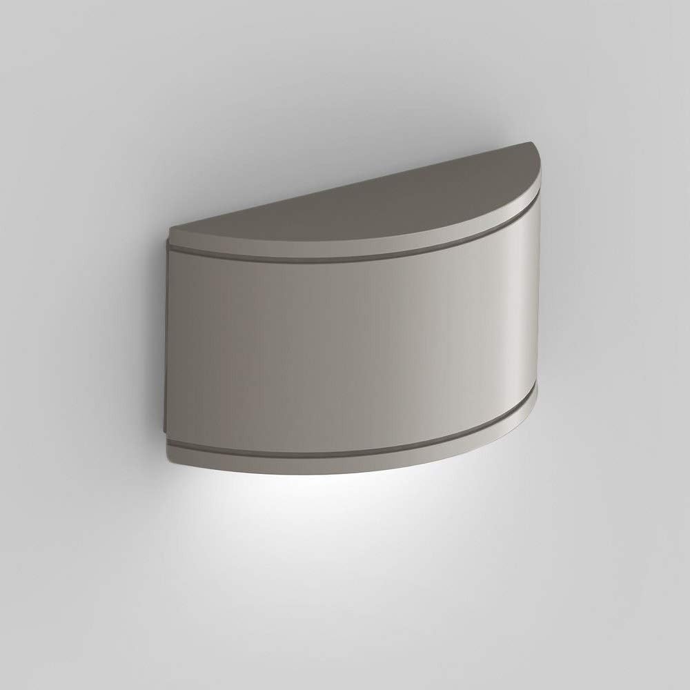 WAC Lighting WS-W2609-GH – Lámpara de pared de medio cilindro para exteriores, tubo LED, talla única, blancografito