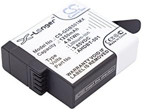 FYIOGXG Batería de 1250 mAh para GoPro 601-10197-00, AABAT-001, ASST1, CHDHX-501, CHDHX-701, CHDHX-701-RW, Hero 2018, Hero 5, Hero 5 Black, Hero 6,