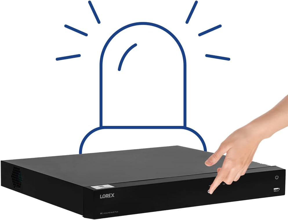 Lorex Sistema NVR de 3 TB con capacidad para cámara 4K 16 (Wifi cableadoFusion), capacidad de conectividad con cable + inalámbrica, visión remota,