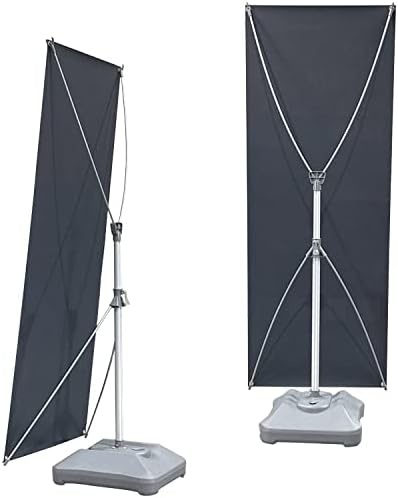 4UMedia&Displays – Soporte para pancartas prémium para exteriores e interiores, disponible en 24 x 63 pulgadas, 24 x 72 pulgadas, con base de agua