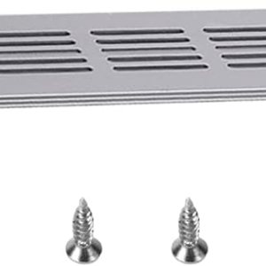 Bettomshin Rejilla de ventilación cuadrada de aleación de aluminio de 11.81 x 1.97 pulgadas (largo x ancho), rejilla de ventilación cuadrada de Bettomshin Rejilla de ventilación cuadrada de aleación de aluminio de 11.81 x 1.97 pulgadas (largo x ancho), rejilla de ventilación cuadrada de