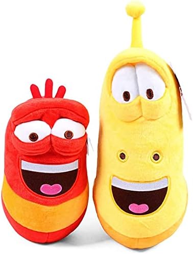 3 piezaspaquete de 7-8.6 pulgadas creativo Larva peluche juguetes de peluche nuevo juego coleccionable muñeca (sin ruido)