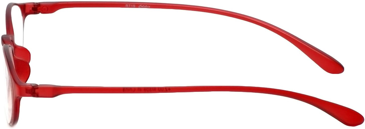 Calabria 719 Flexie – Lentes de lectura flexibles ovalados para hombres y mujeres, a la moda, flexibles, lectores ligeros, TR-90, lentes duraderos