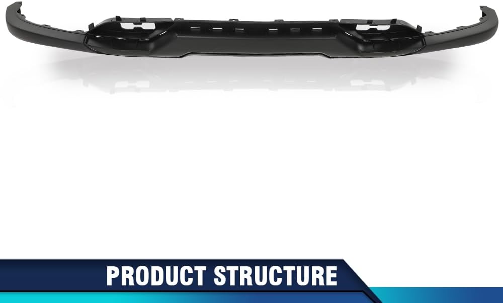 PIT66 Cenefa de parachoques delantero texturizada con agujeros de gancho de remolque compatible con Chevy Silverado 1500 2016-2018Silverado 1500 LD