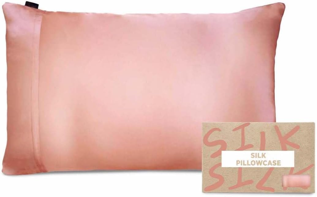 NGHT Funda de almohada de seda de morera 6A de lujo, funda de almohada de seda más duradera para cabello y piel, seda ultrasuave para un sueño