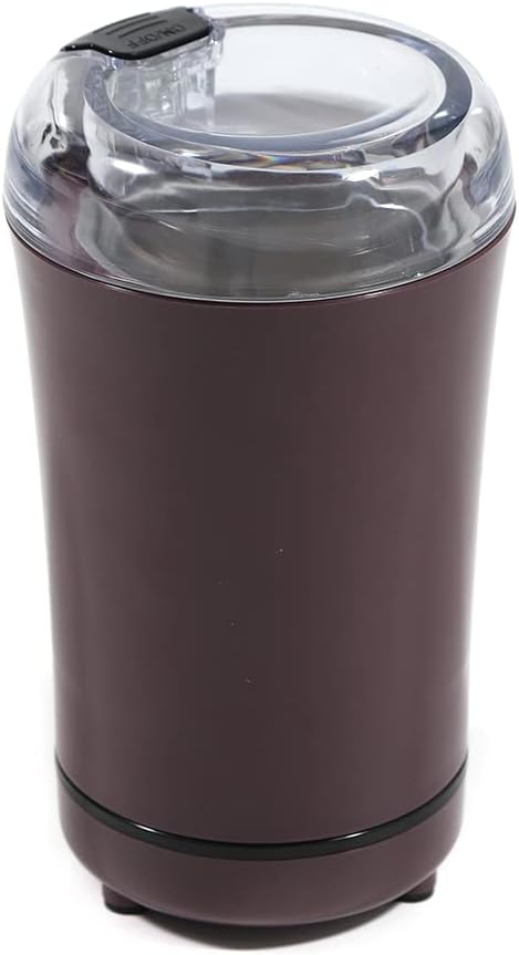 Molinillo de café eléctrico, molienda rápida de cuchillas para granos de café, especias, nueces de hierbas, granos, control de un solo toque, hoja
