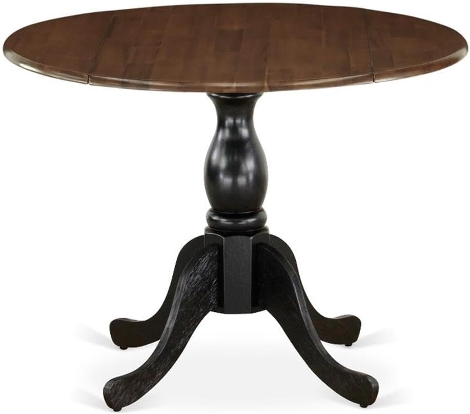 East West Furniture DST-WBK-TP Dublin – Mesa de comedor redonda con base de pedestal, 42 x 42 pulgadas, multicolor