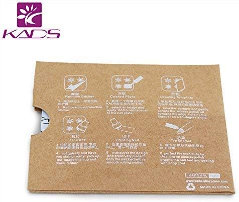 KADS Placas de estampado para arte de uñas Kite Frog Spring Template Image Plate Stencil Nails Tool (CN018)