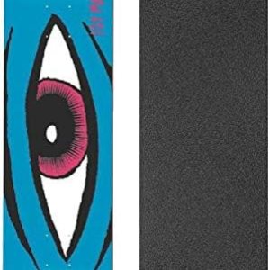 Toy Machine Skateboards Sect Eye Blue Skateboard Deck – 7.87 x 31.125 pulgadas con agarre Mob Grip perforado negro Griptape – Paquete de 2 artículos Toy Machine Skateboards Sect Eye Blue Skateboard Deck – 7.87 x 31.125 pulgadas con agarre Mob Grip perforado negro Griptape – Paquete de 2 artículos