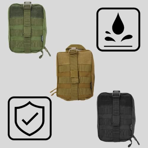 Molle Tactical Rip Away IFAK bolsa de estilo militar, equipo médico de primeros auxilios, resistente al agua