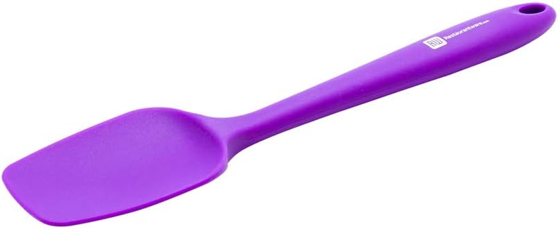 Restaurantware Espátula de cuchara de 10.6 pulgadas, 1 espátula resistente al calor, hoja en forma de cuchara, núcleo de nailon, cuchara de goma de