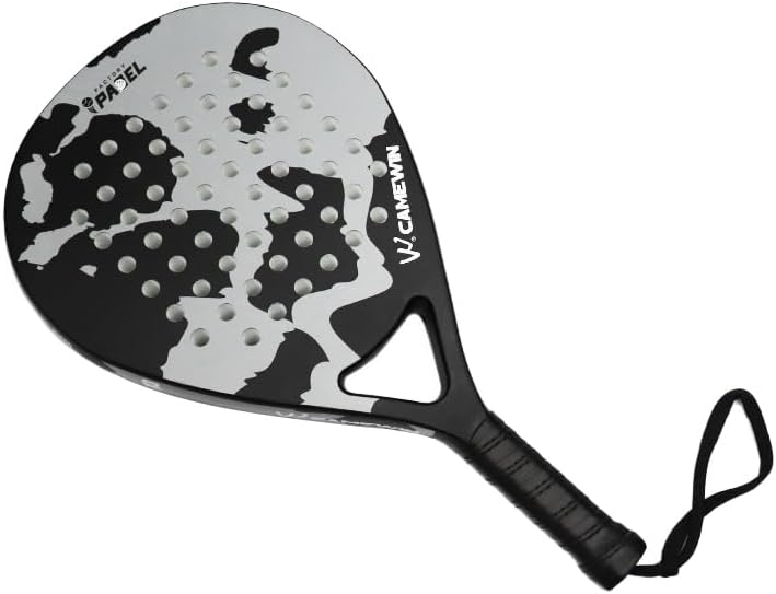 Raqueta de tenis de playa de fibra de carbono con núcleo de espuma viscoelástica EVA, muñequeras, correas, pelotas de tenis