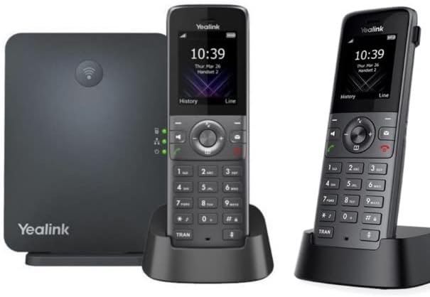 Yealink Paquete de teléfono IP W73P de base W70B y teléfono W73H + 1 unidad de teléfono W73H