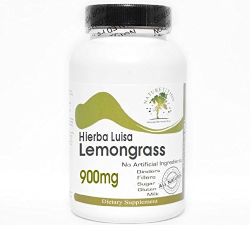 Hierba Luisa Lemongrass 900mg  90 Cápsulas – Sin Aditivos