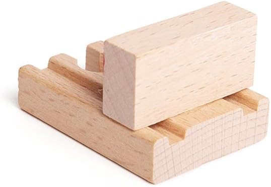 Bigjigs Rail Buffers de madera (paquete de 6) – Otras marcas principales de rieles de madera son compatibles