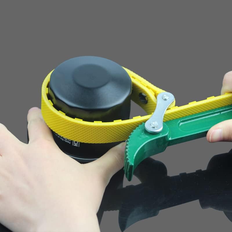 Wal – Llave de filtro de aceite tipo cinturón frontal, portátil, para reparación de automóviles, herramienta manual de reparación resistente (12