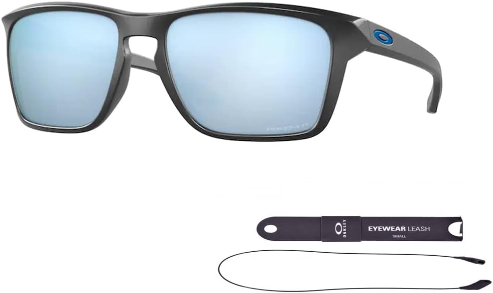 Oakley Sylas OO9448 – Lentes de sol rectangulares para hombre + correa + paquete con kit de gafas de diseñador iWear