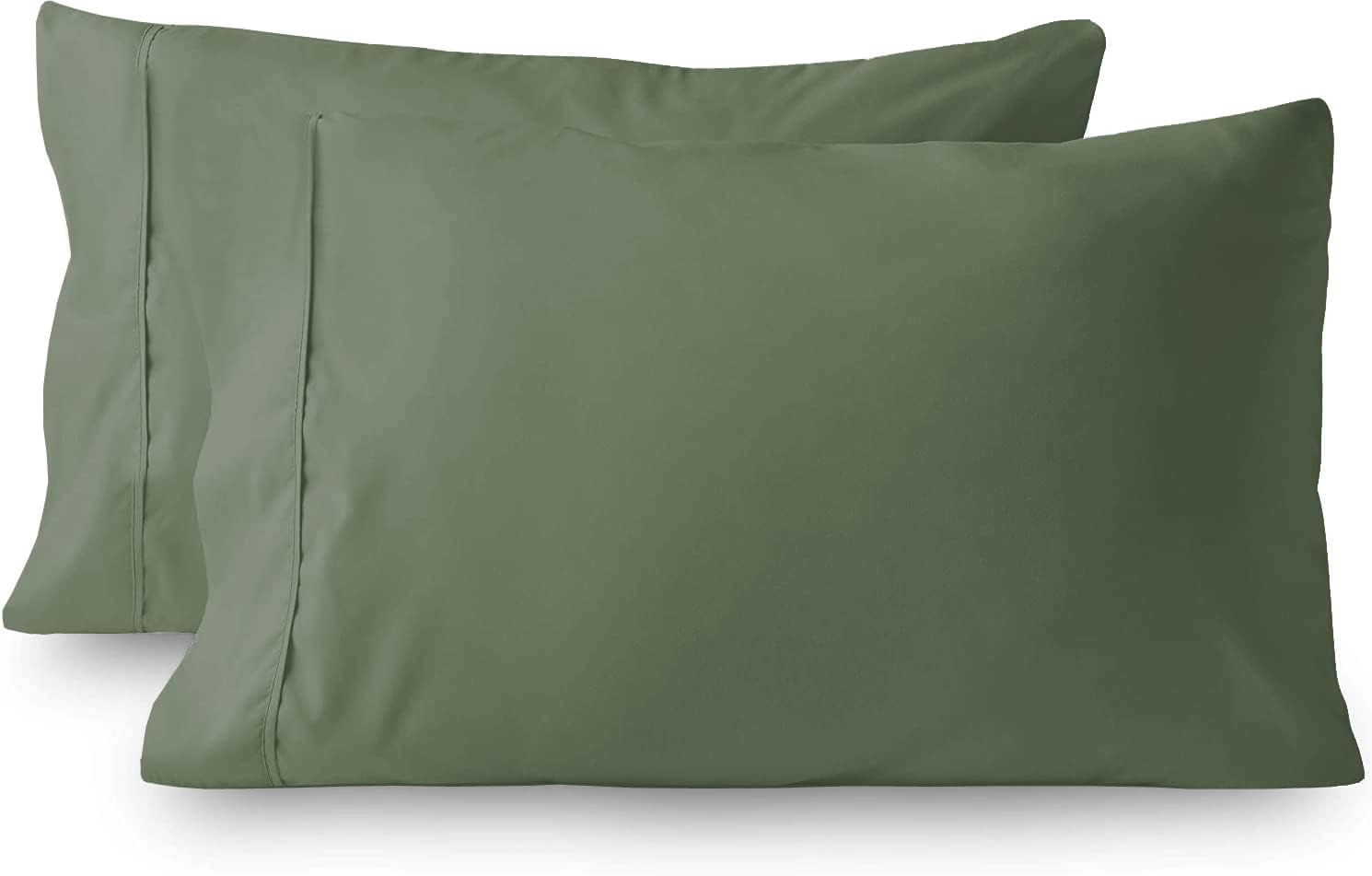 Fundas de almohada de tamaño estándar 100% algodón egipcio de 800 hilos, súper suaves, perfectas y sedosas, tejido de satén (20 x 30 pulgadas)