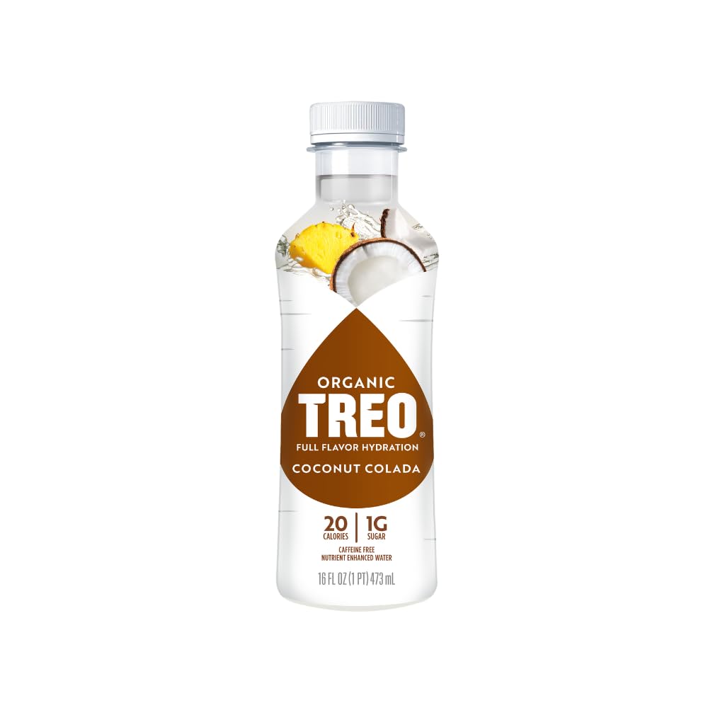 TREO Infusión de agua de abedul orgánica, paquete variado, USDA orgánico, proyecto verificado sin OMG, vegano, sin gluten, 10 calorías y 0.04 oz de